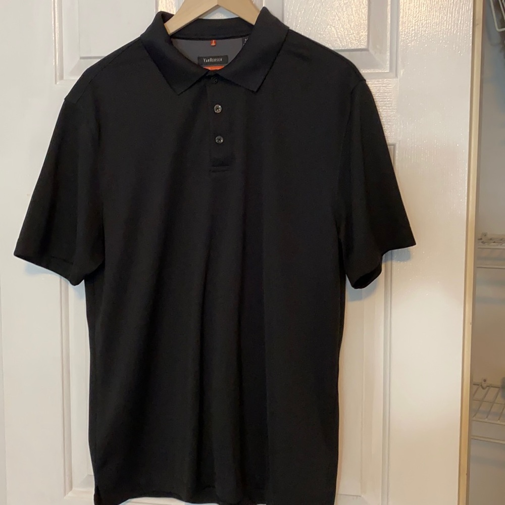 Men’s polo -black - Van Heusen- M